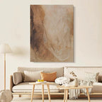 Tactile Earth Abstraction in Taupe and Espresso