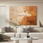 Golden Amber Horizon in Cream and Ochre