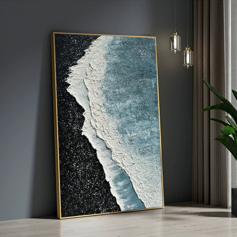 A Shoreline Drawn in Moonlight