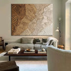 Textured Biophilic Wave in Earth Tones