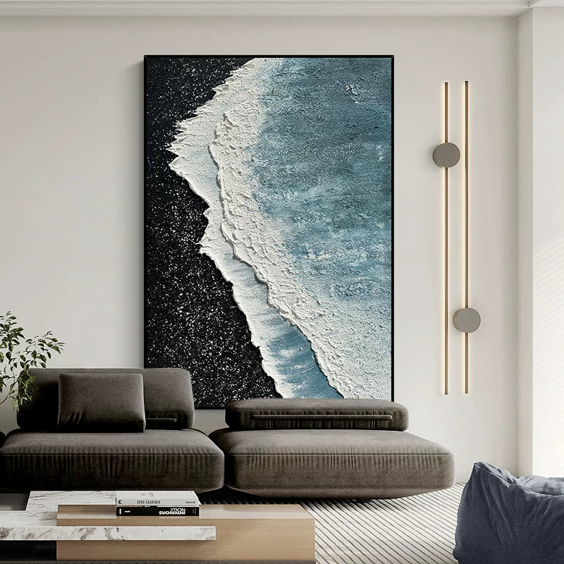 A Shoreline Drawn in Moonlight