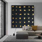Metallic Gold Dots on Matte Black