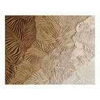 Textured Biophilic Wave in Earth Tones
