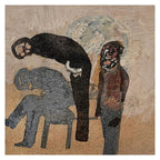 Silent Figures Under Luminous Moon