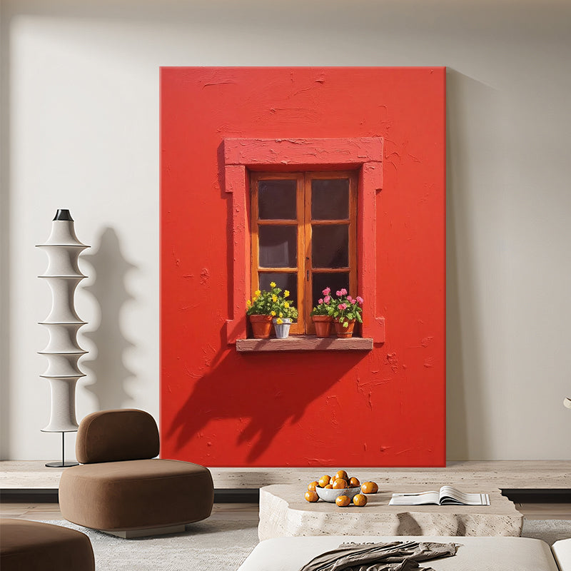 Sunny Red Window