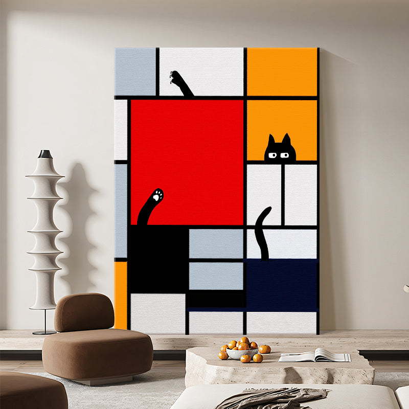 Mondrian’s Curious Cat