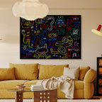Neon Doodle Monsters