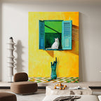 Curiosity at the Teal Shutters