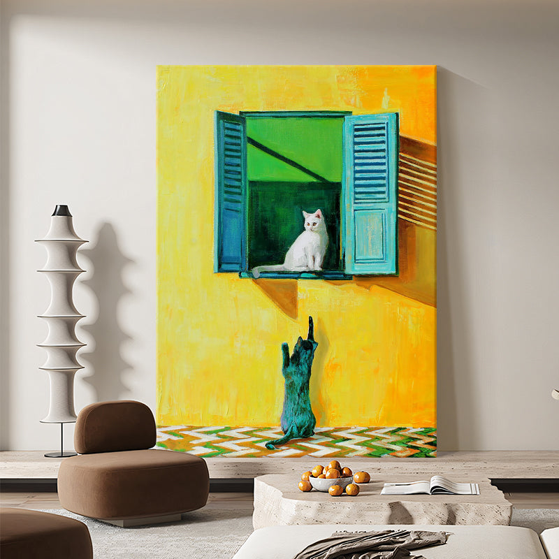 Curiosity at the Teal Shutters