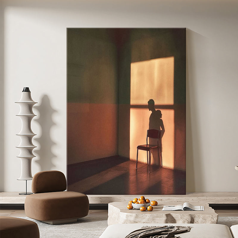 Golden Hour Chair and Shadows