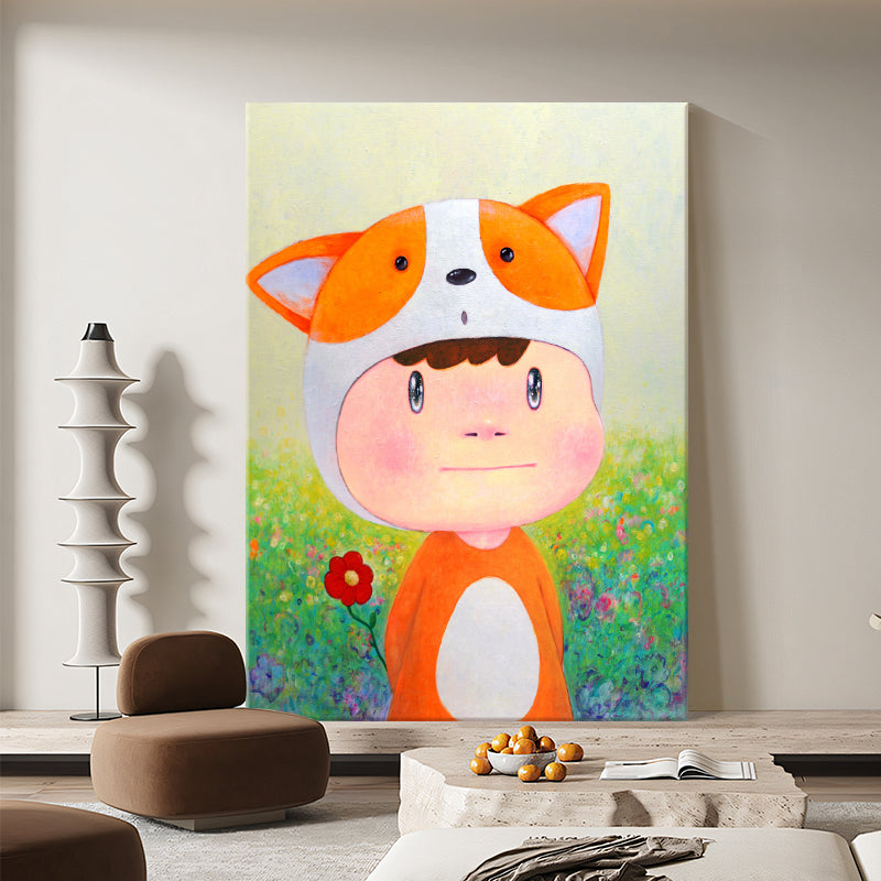 The Flower-Bearing Corgi Boy