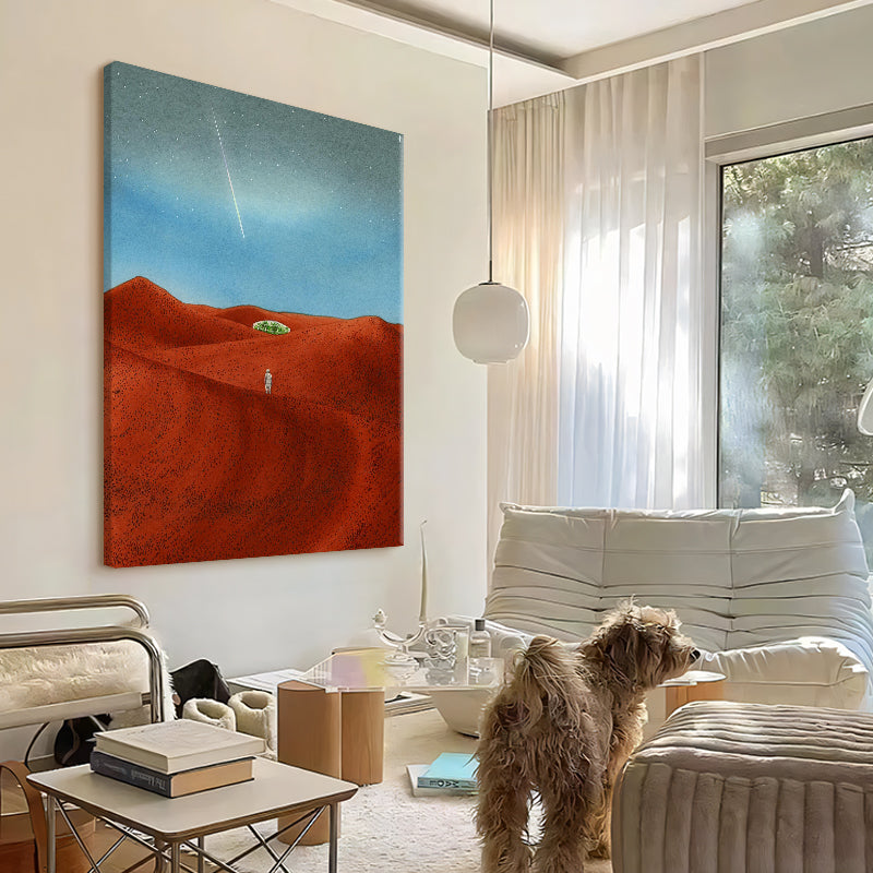 Wanderer on the Red Dunes