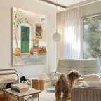 Sunlit Villa Courtyard