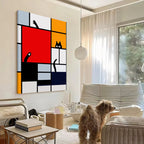 Mondrian’s Curious Cat