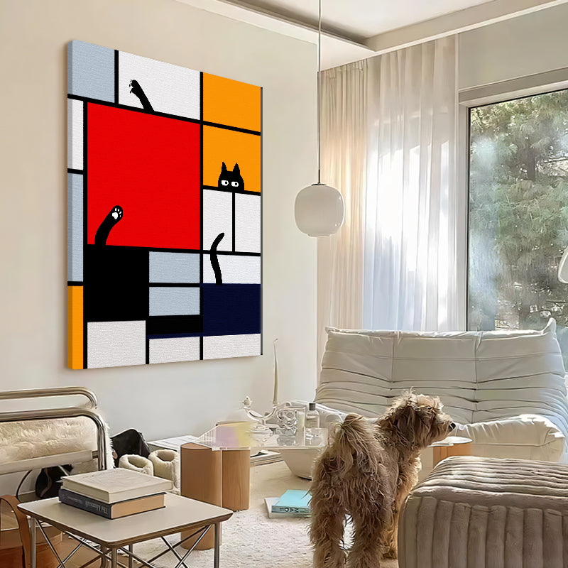 Mondrian’s Curious Cat