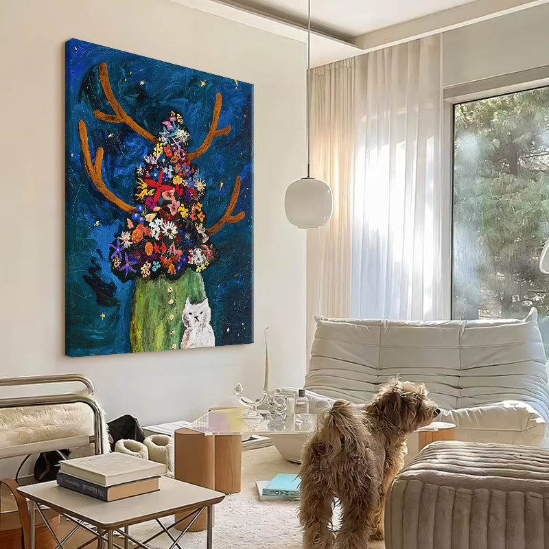 The Floral Guardian & The Cat