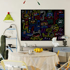 Neon Doodle Monsters
