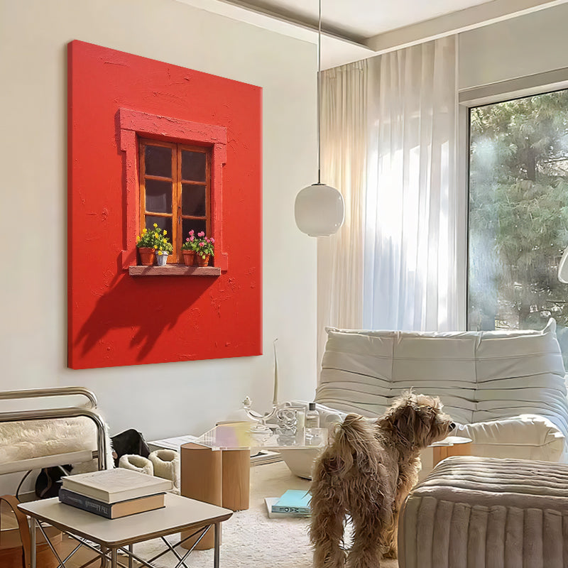 Sunny Red Window