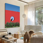 The Black Cat at the Round Window