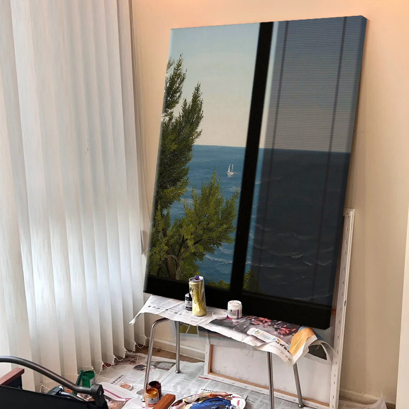 Sailboat View Through the Window