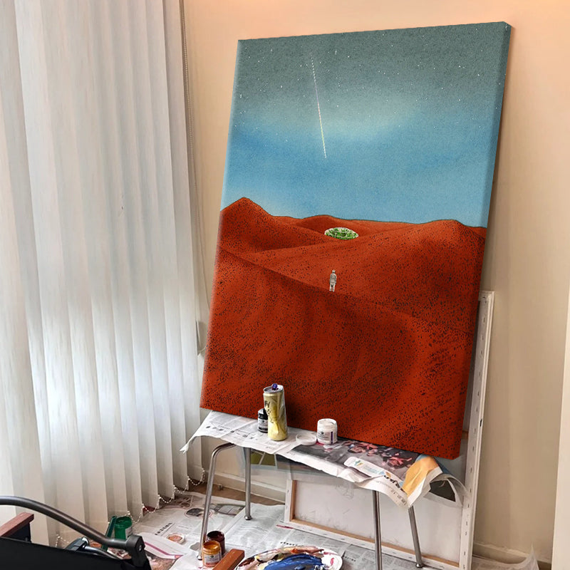 Wanderer on the Red Dunes