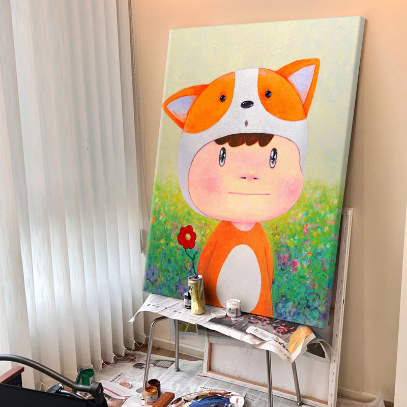 The Flower-Bearing Corgi Boy