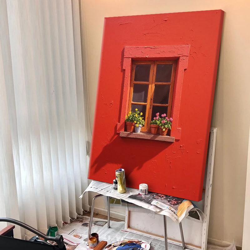 Sunny Red Window