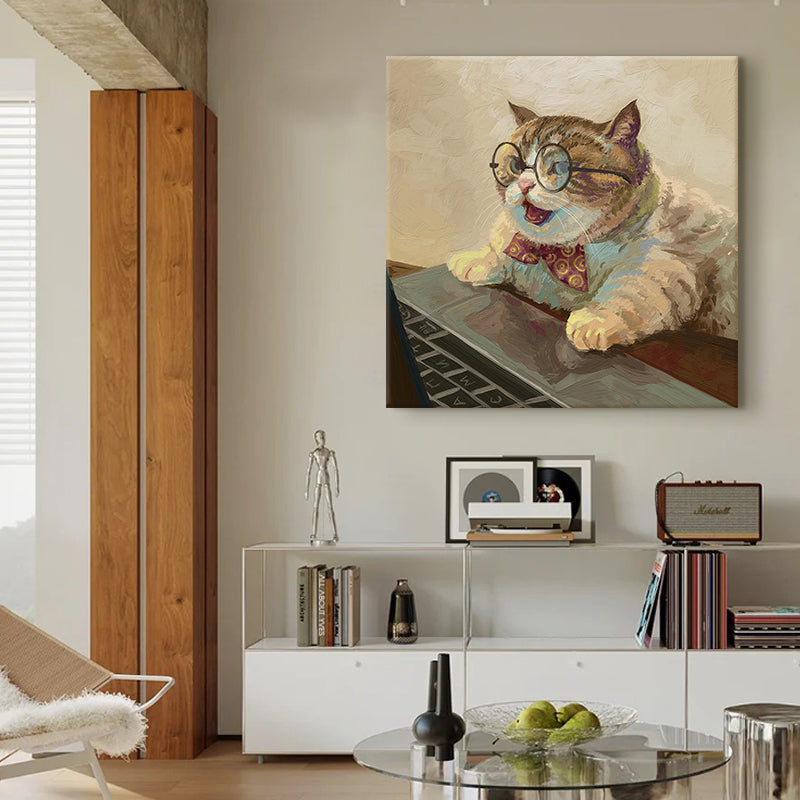 Working from Home Cat