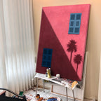 Mediterranean Solitude in Pink