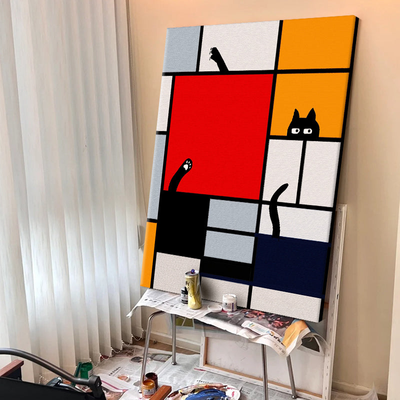 Mondrian’s Curious Cat