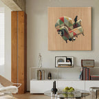 The Patterned Armchair and Cats