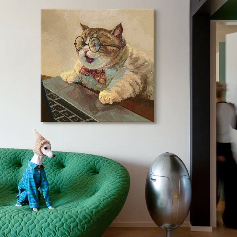 Working from Home Cat