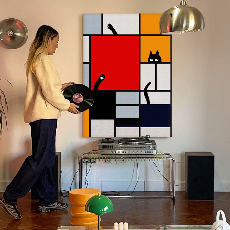 Mondrian’s Curious Cat
