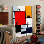 Mondrian’s Curious Cat