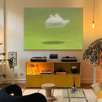 Floating Cloud over Moss Green