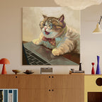 Working from Home Cat