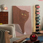 Curious Brown Sock Cat