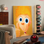 The Boy with Starry Eyes and Thumbs Up