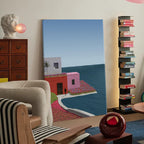 The Pink Villa at Dusk