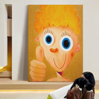 The Boy with Starry Eyes and Thumbs Up