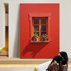 Sunny Red Window