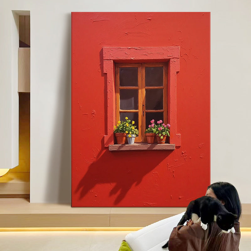 Sunny Red Window
