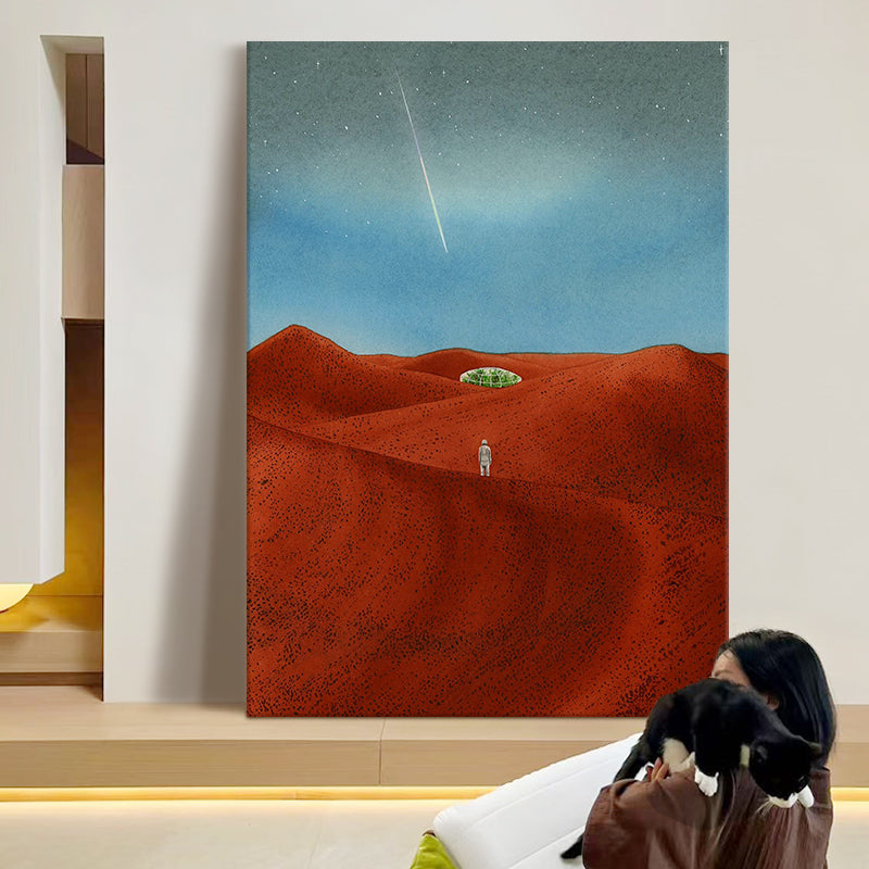 Wanderer on the Red Dunes