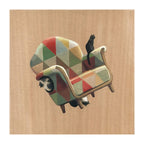 The Patterned Armchair and Cats