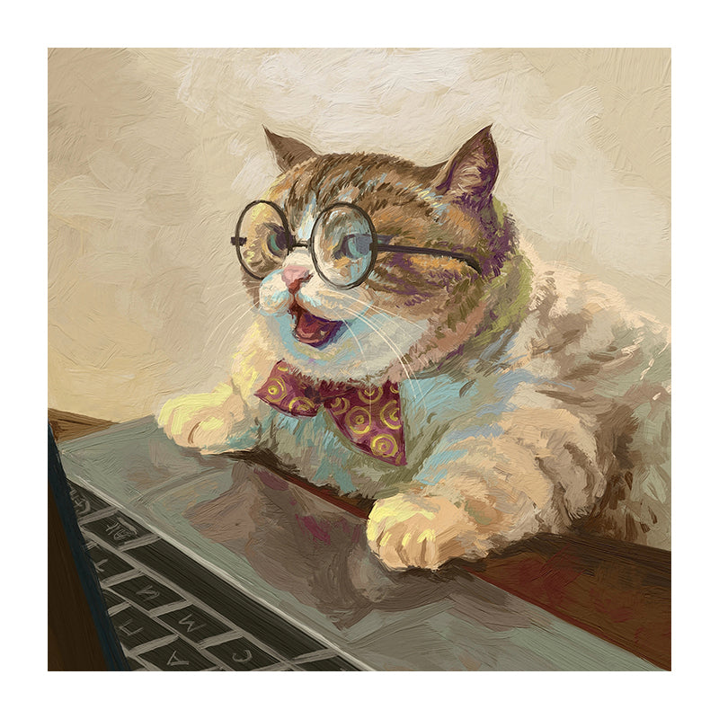 Working from Home Cat