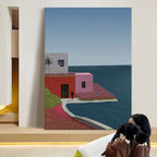 The Pink Villa at Dusk