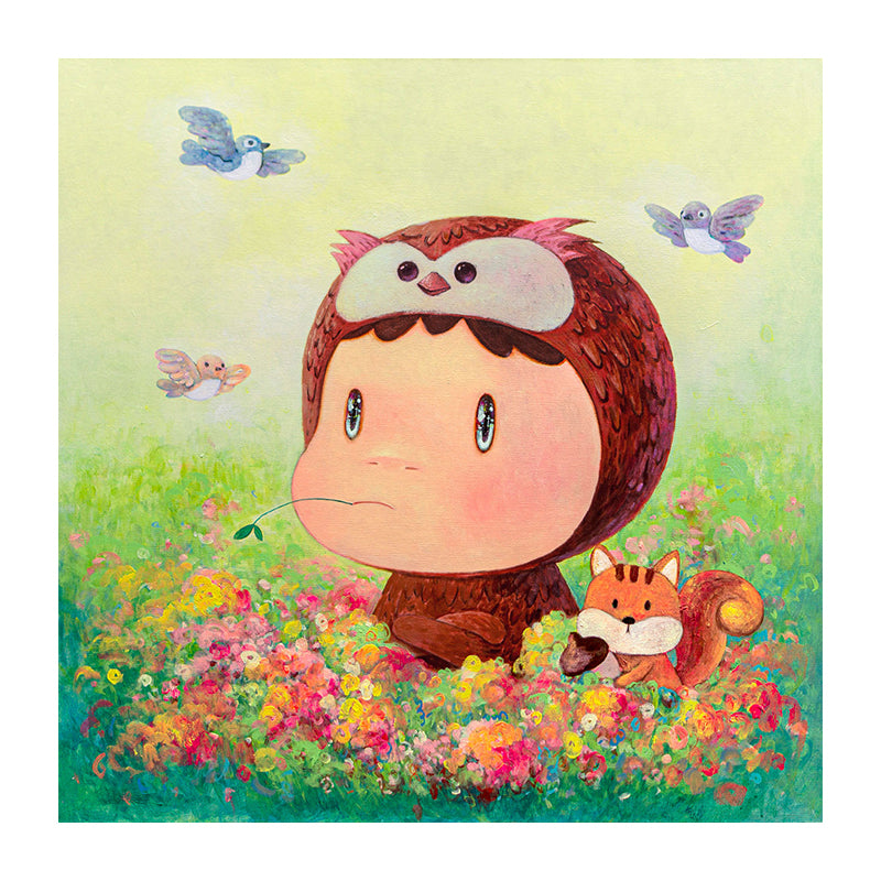 Little Owl in the Meadow