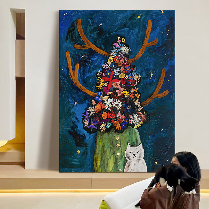 The Floral Guardian & The Cat