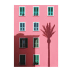 Sunlit Palm in Pink Riviera