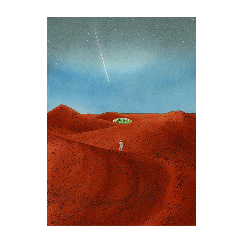 Wanderer on the Red Dunes